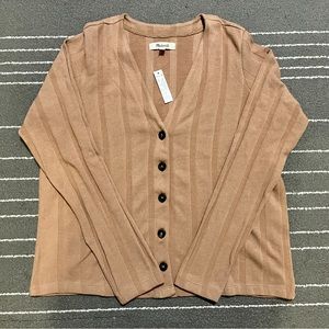 NWT Madewell ribbed sweater-knit cardigan